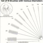 Set of Straw Cleaning Brushes