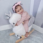 Giraffe Frog Bear Bunny Swan Horse Rocking Chair with Music Safety Belt
