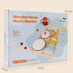 Children's Wooden Percussion Instrument And Xylophone