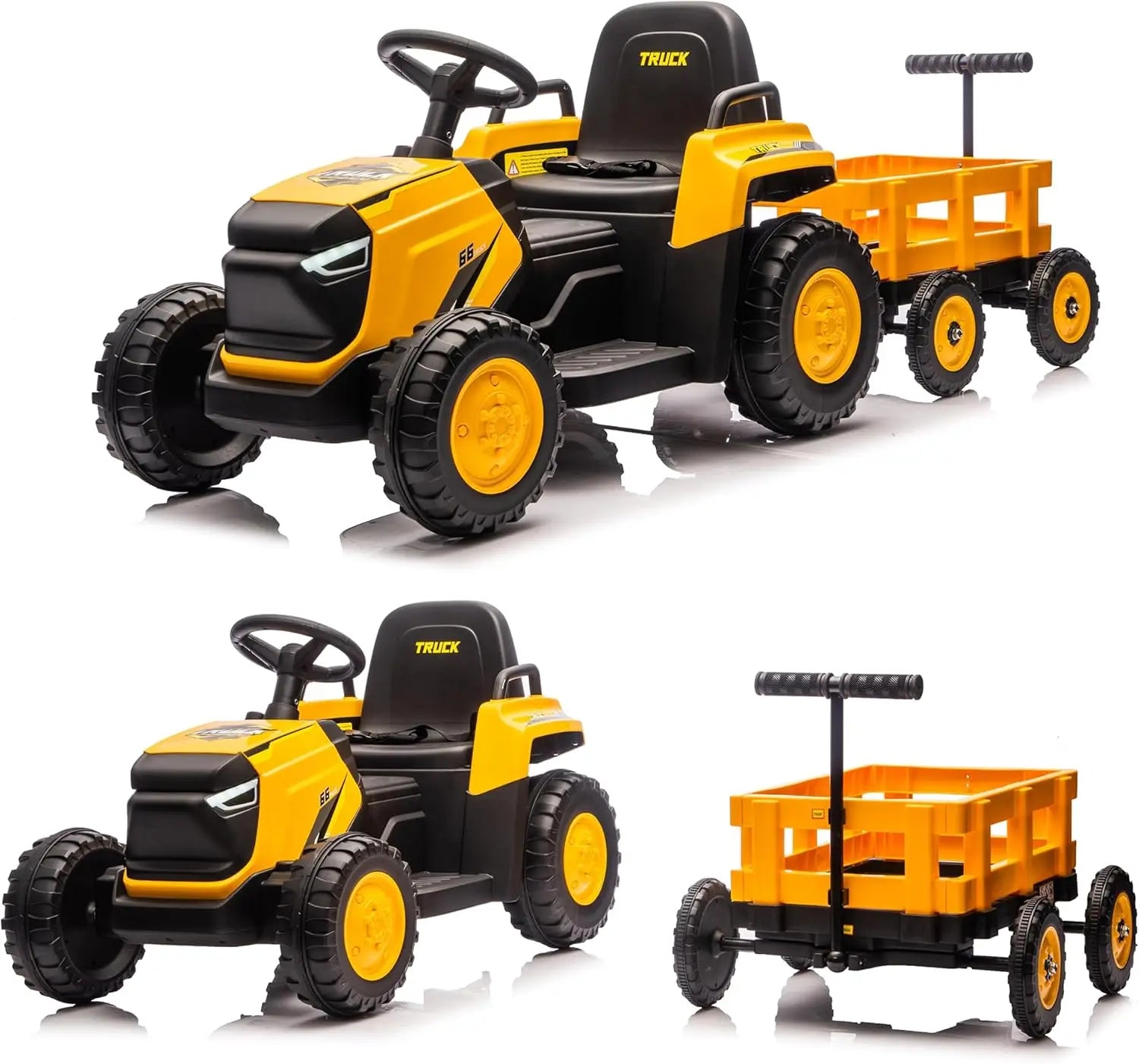 Ride on Tractor with Detachable Garden Cart