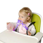 4-Pack Stretchable Silicone Pacifier/toy Clips