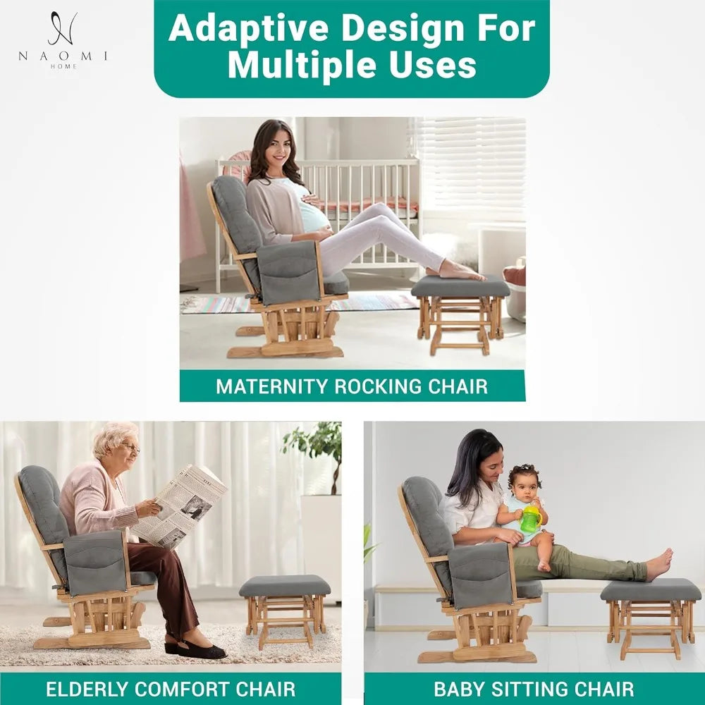Brisbane Nursery Glider Ottoman Sets