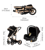 3 in 1 Baby Stroller with Car Seat