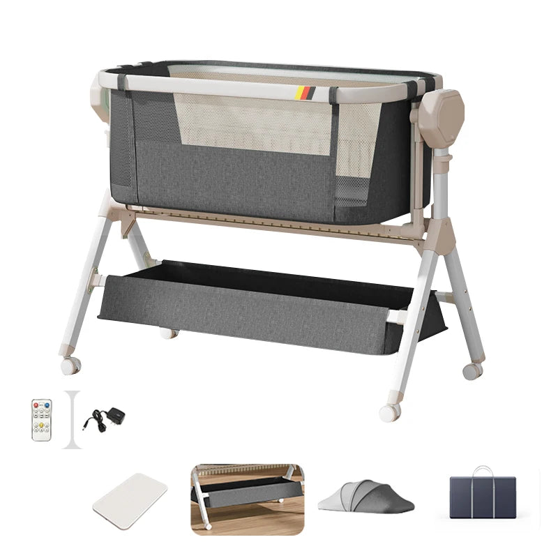 Automatic Rocking Bassinet Baby Cradle with Music And Lights