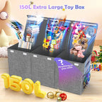Extra Large 40" Collapsible Toy Box with Lid