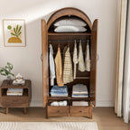 Modern Armoire Wardrobe with Drawers, Shelves
