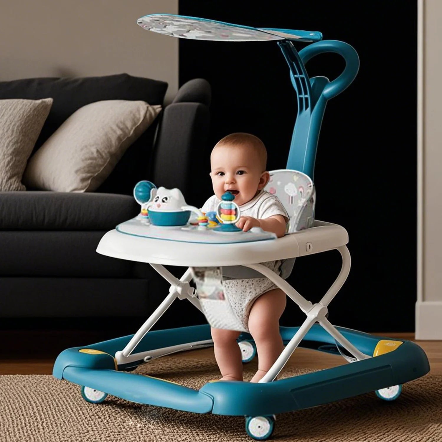 6-in-1 Baby Walker Pusher