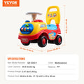 Toddler Ride On Push Car with Music Storage