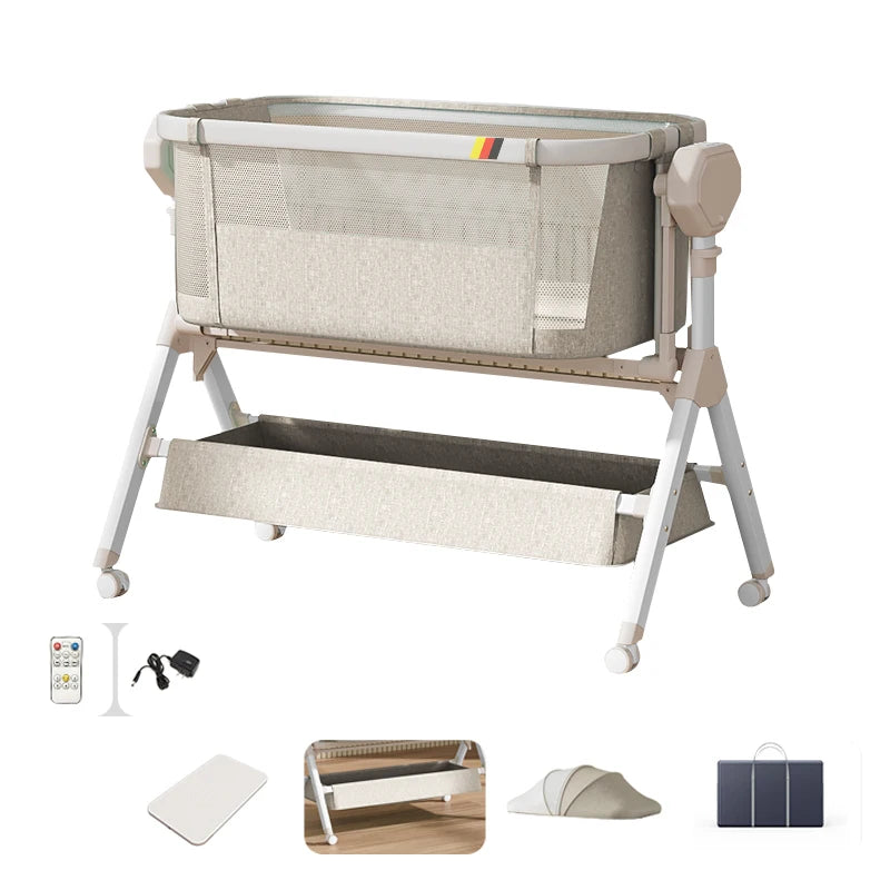 Automatic Rocking Bassinet Baby Cradle with Music And Lights