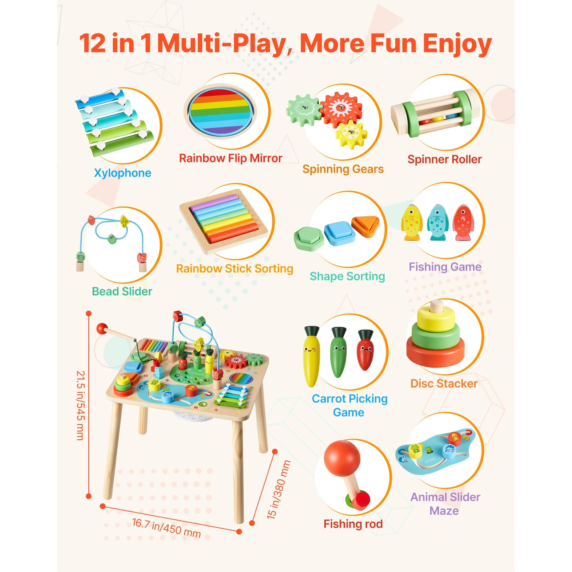 Montessori Activity Table for Toddler