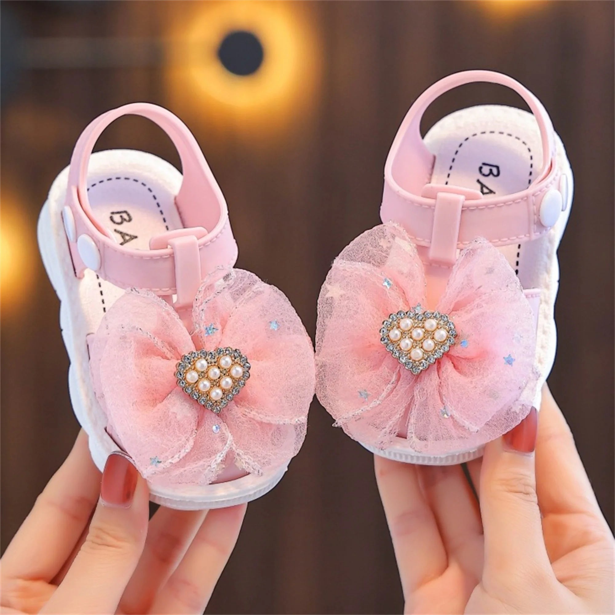 Toddler Girl Sparkle Glitter Bowknot Sandals