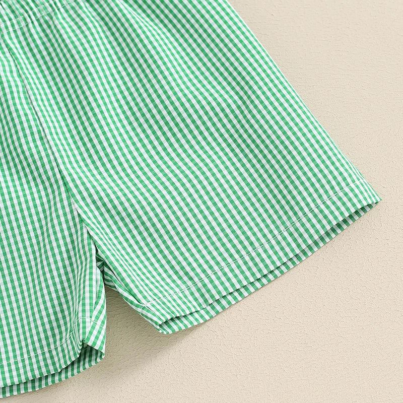 Toddler Boys Summer Outfits Golf Embroidered