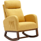 Nursery Rocking Chair Upholstered Rocker Glider
