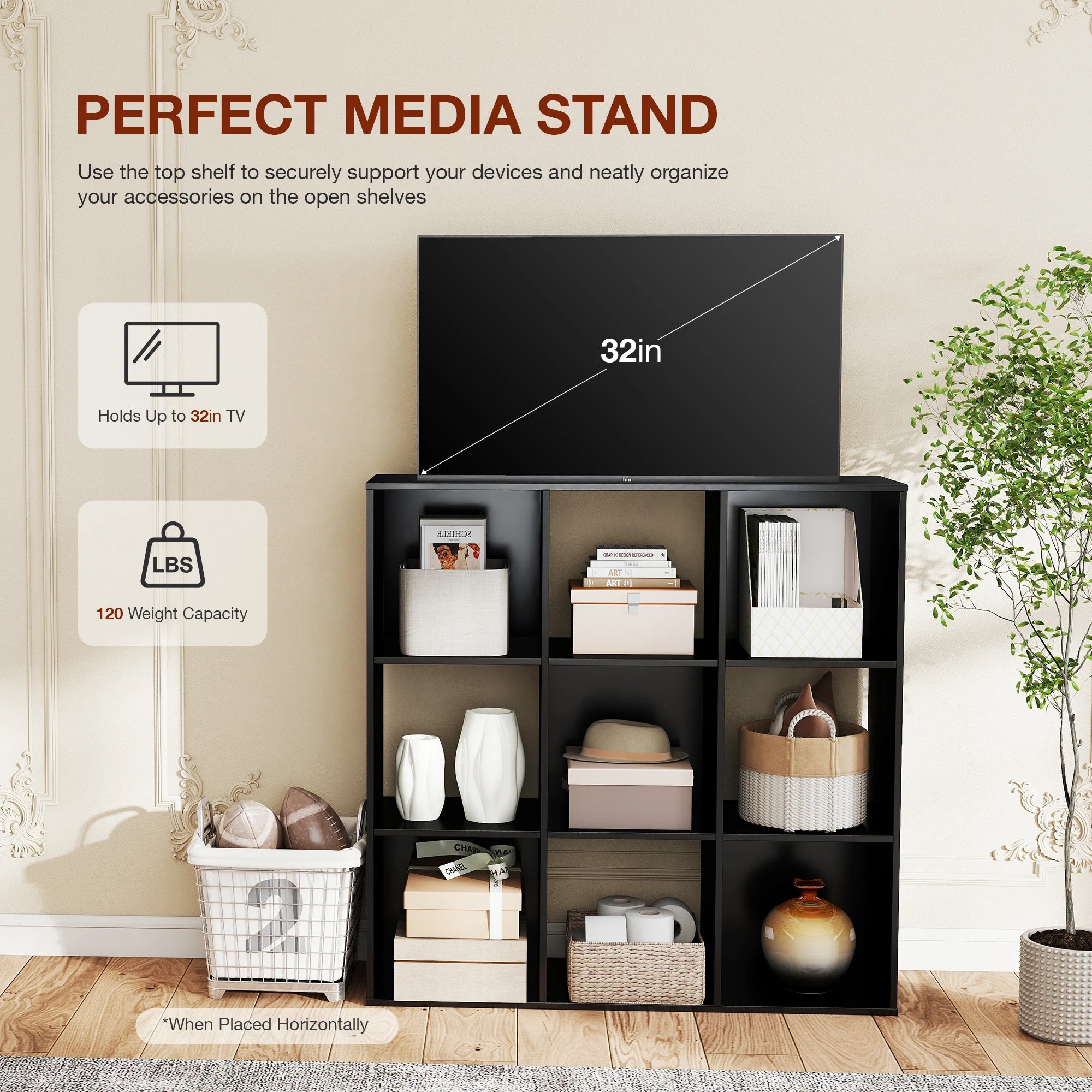 Cube Storage Organizer Wooden Shelf Bookcase