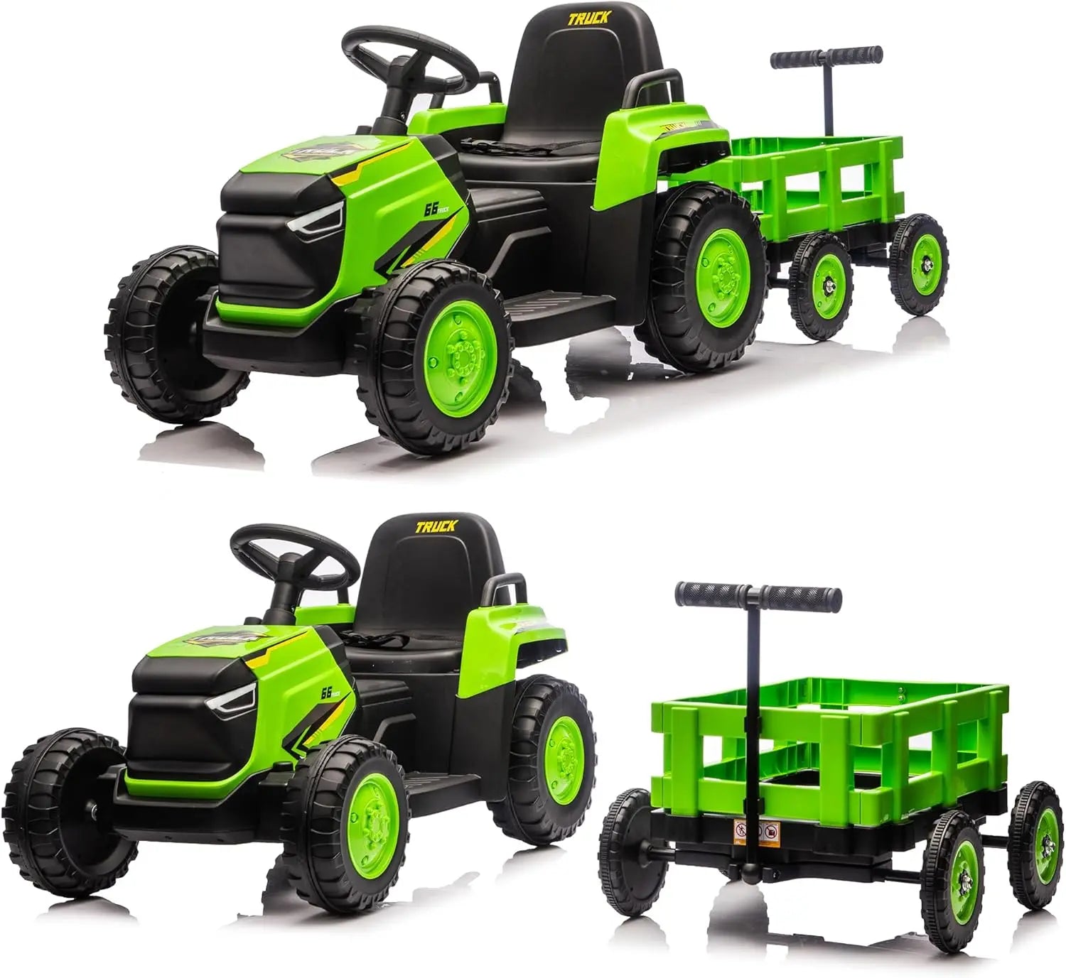 Ride on Tractor with Detachable Garden Cart