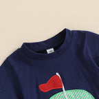 Toddler Boys Summer Outfits Golf Embroidered