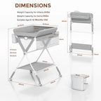 Baby Changing Table Foldable Changing Table Wheels