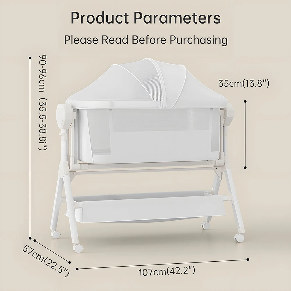 Automatic Rocking Bassinet Baby Cradle with Music And Lights
