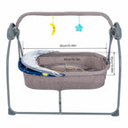 Cradle Swing 5 Speeds Electric Remote Control for 0-18 Months