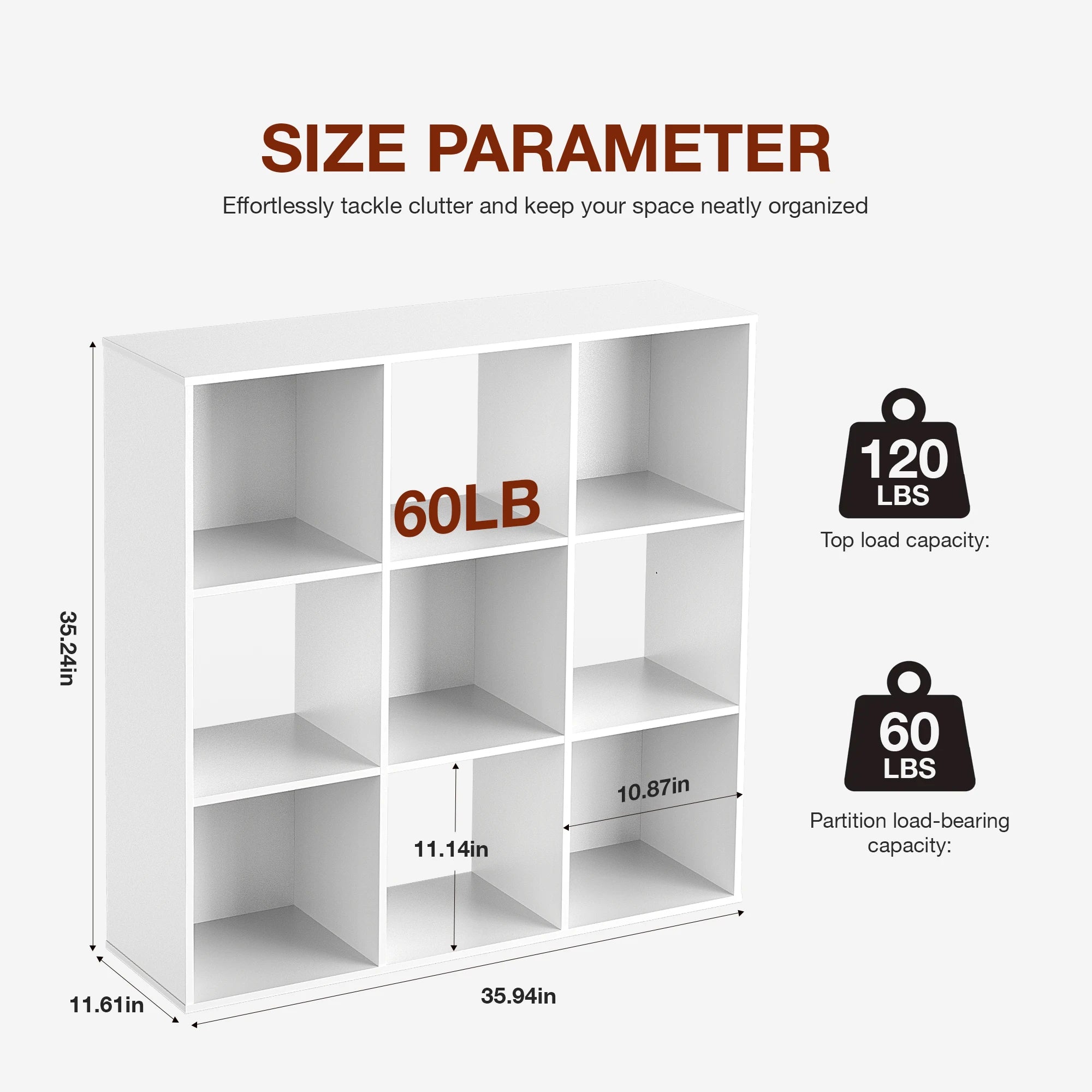 Cube Storage Organizer Wooden Shelf Bookcase