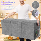 Extra Large 40" Collapsible Toy Box with Lid