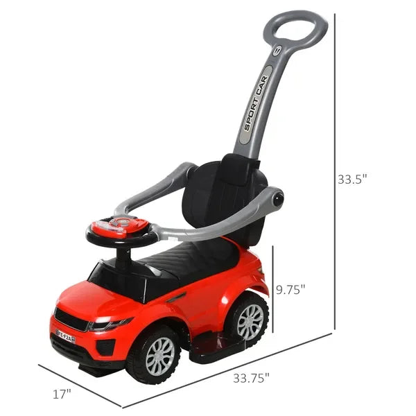 Kids 3 in1 Push Car Ride-On Stroller
