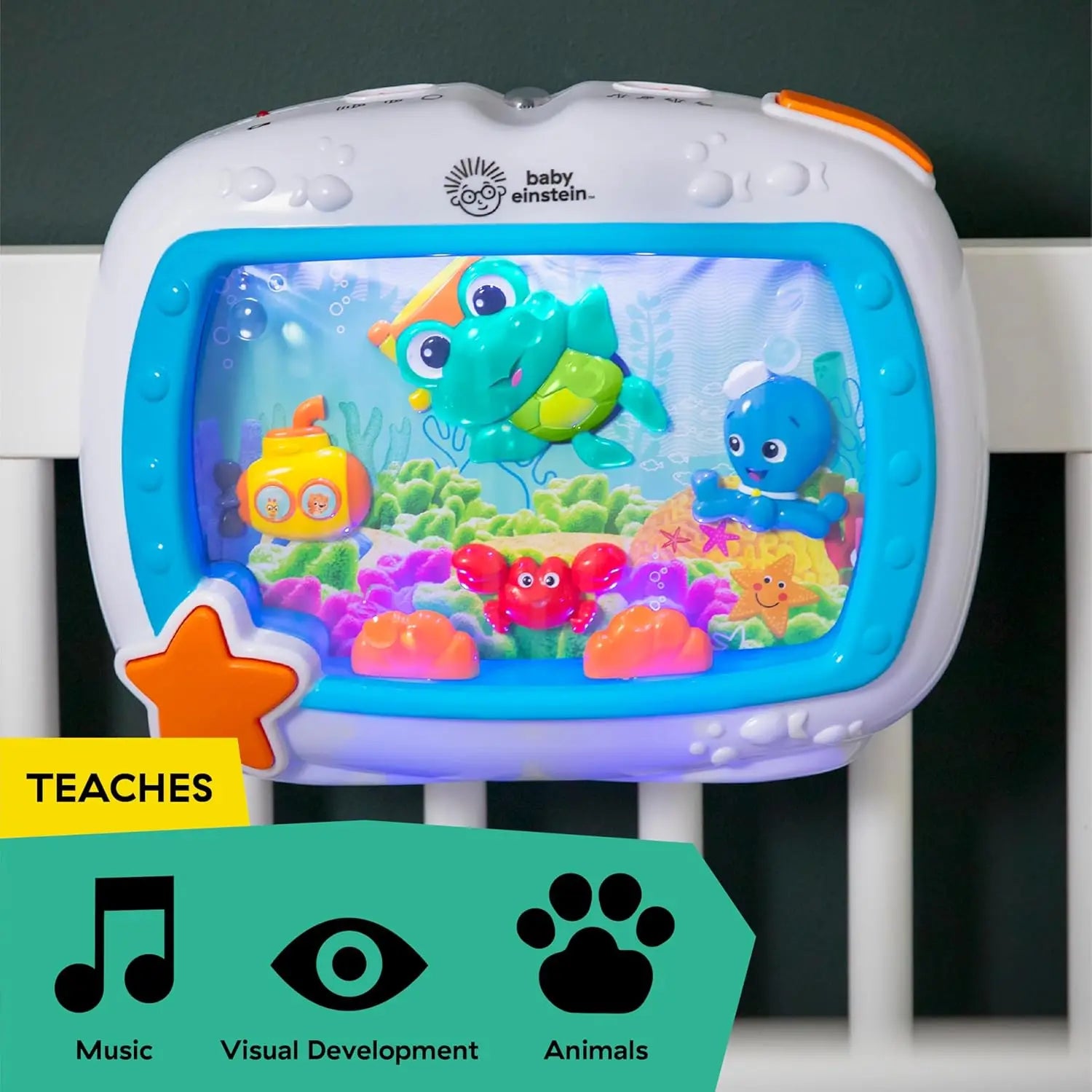 Musical Calming Lights & Ocean Sounds, Remote Control