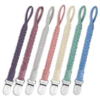 7-Piece Cotton Pacifier Clips Easy Wash