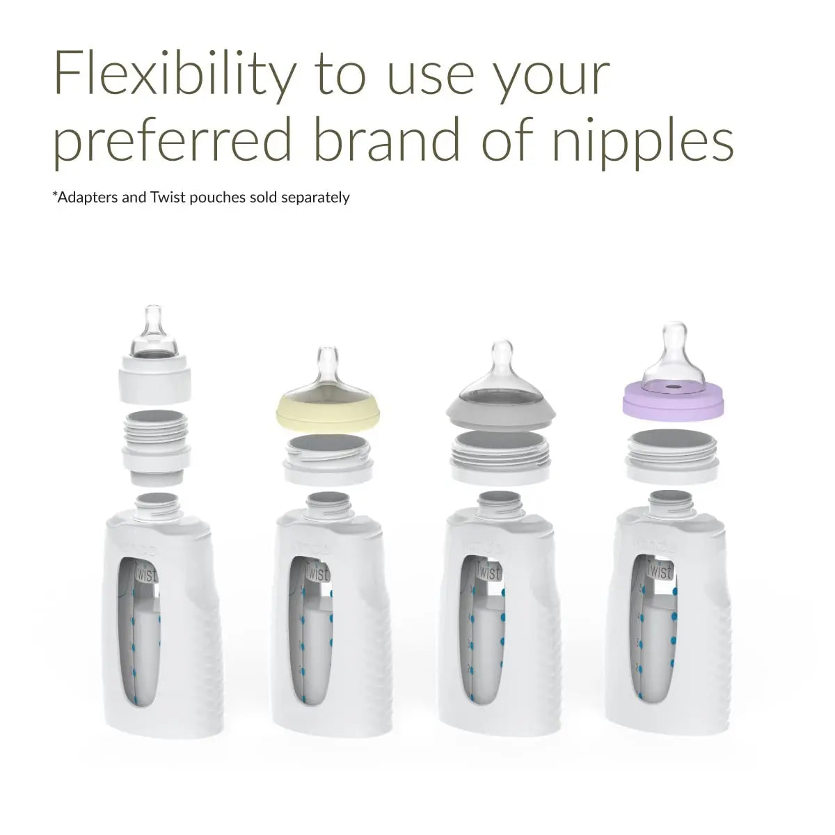 Natural Baby Breast Milk Feeding Bottle 2-Pack