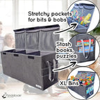 Extra Large Toy Box Sturdy Collapsible Chest