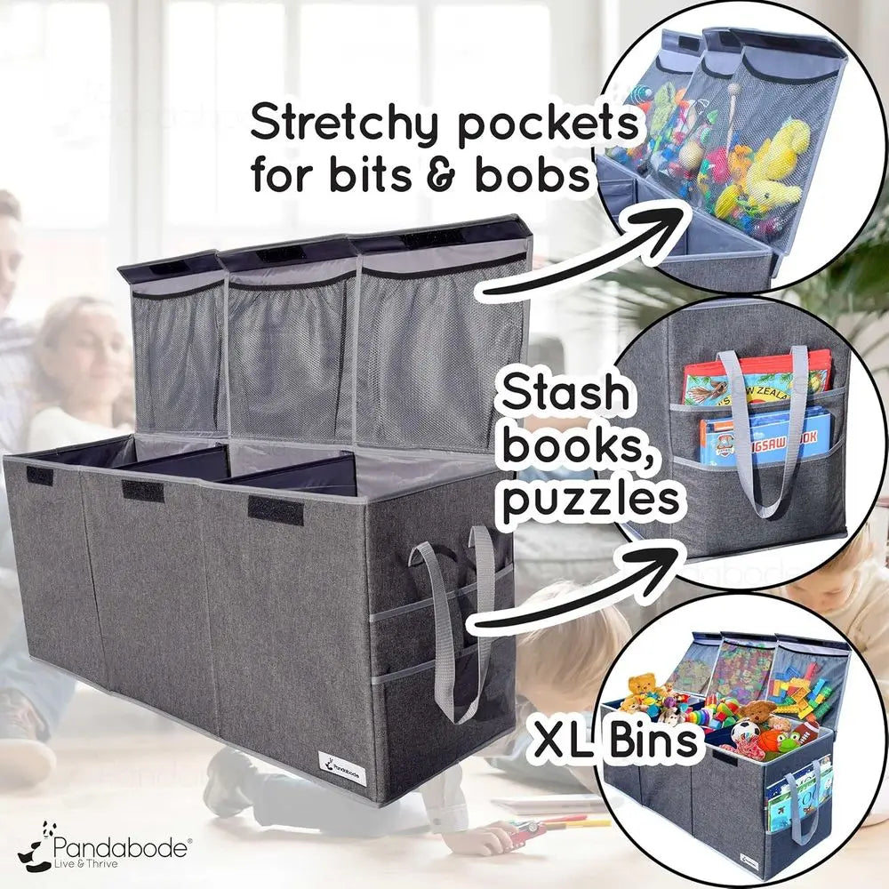 Extra Large Toy Box Sturdy Collapsible Chest