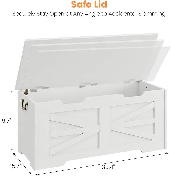 Kids Wood Large Toy Box Storage