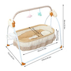 Electric Cradle Foldable w/ Music Dual Control, Mosquito Net