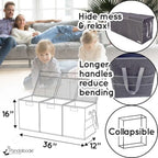 Extra Large Toy Box Sturdy Collapsible Chest