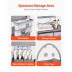 Baby Changing Table Foldable Diaper Change Station