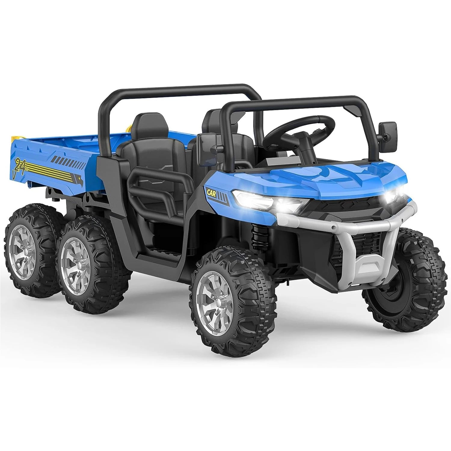 24V 2 Seater 6 Wheel Ride On Dump Truck