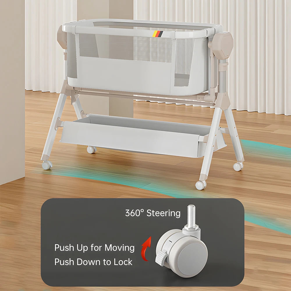Automatic Rocking Bassinet Baby Cradle with Music And Lights