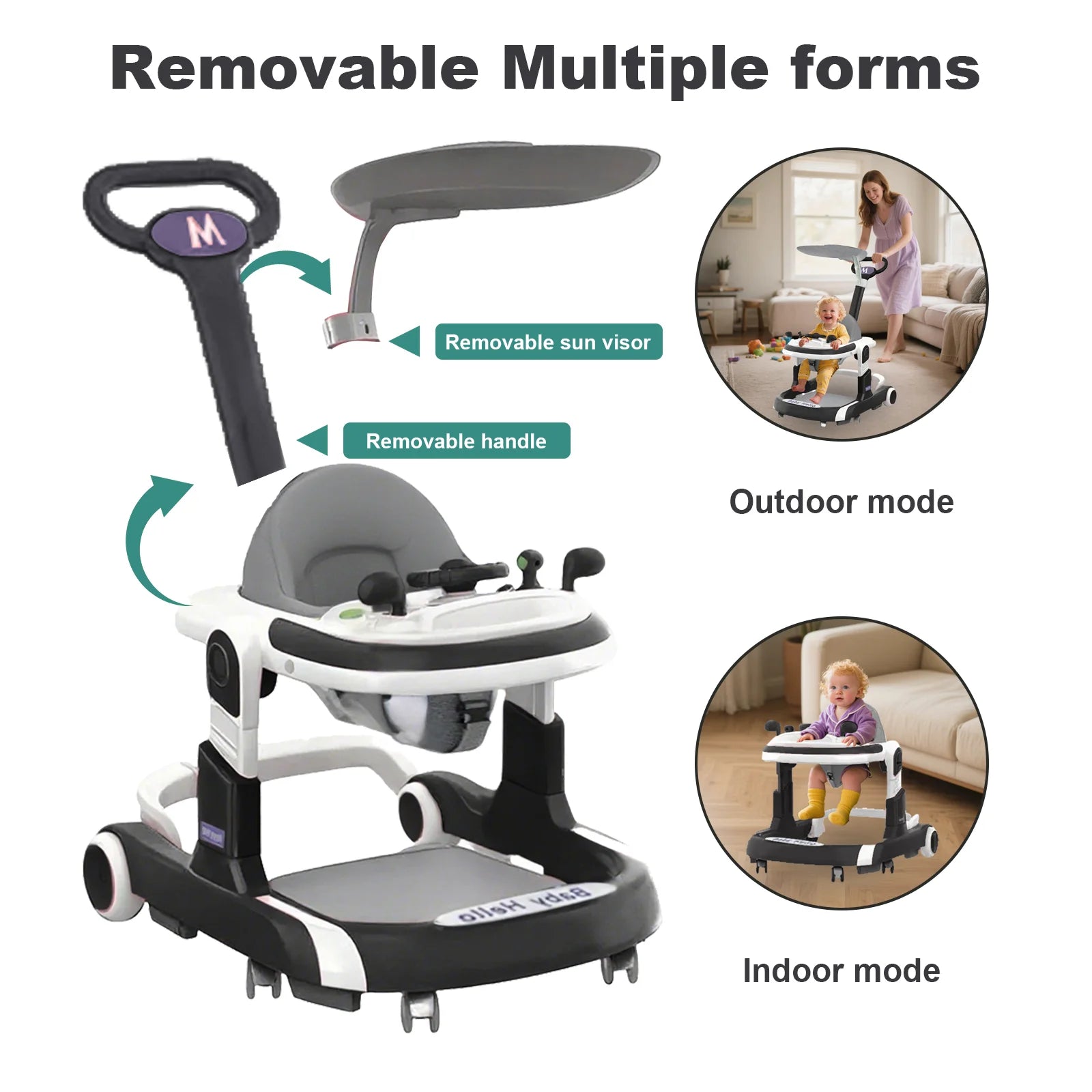 Multifunctional Baby Walker with Music And Lights