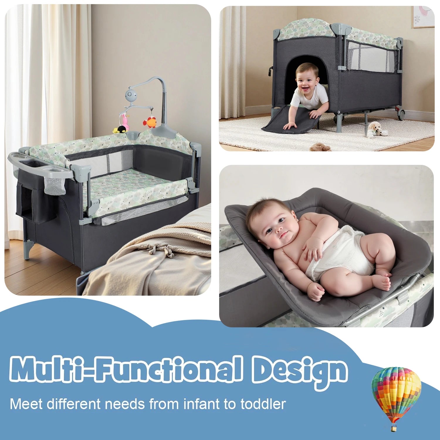 Pack n Play Bassinet Changing Table