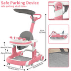 Multifunctional Baby Walker With Sunshade and Seat