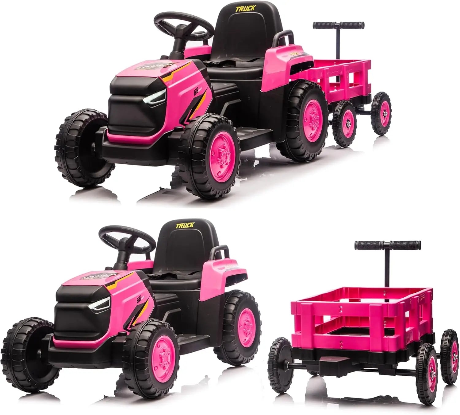 Ride on Tractor with Detachable Garden Cart